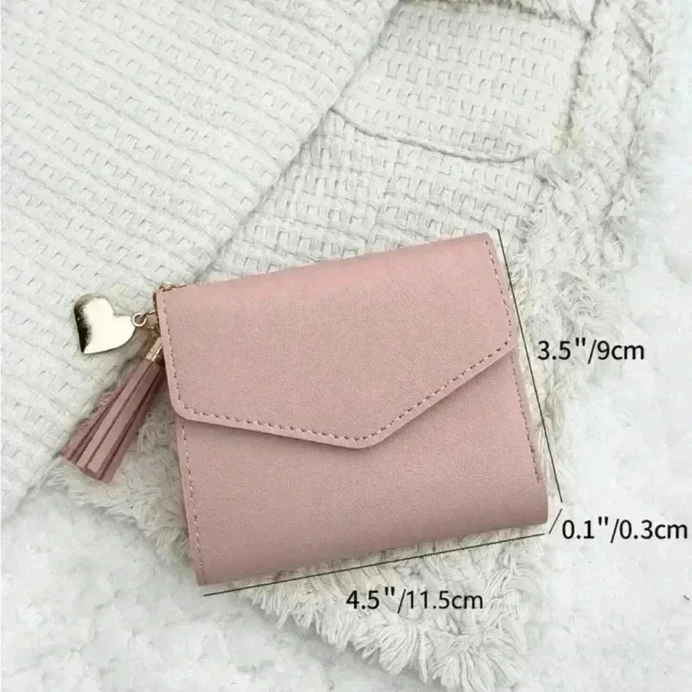 ⚠️Clearance Pink Heart And Tassel Wallet / Cardholder - Picture 4 of 4